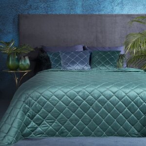 Luxusní sametový přehoz na postel s dekoračním prošíváním Šířka: 220 cm | Délka: 240 cm