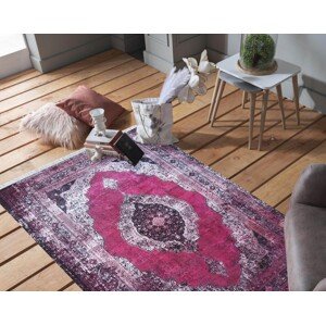 Růžový orientální koberec ve vintage stylu Šířka: 80 cm | Délka: 300 cm