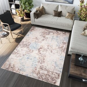 Trendy koberec v hnědých odstínech s jemným vzorem Šířka: 140 cm | Délka: 200 cm