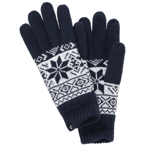 Pletené rukavice Brandit se vzorem modré Barva: NAVY, Velikost: L