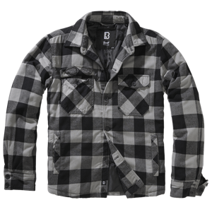 Bunda Brandit Lumber jacket černá/světle šedá Barva: black+charcoal, Velikost: L