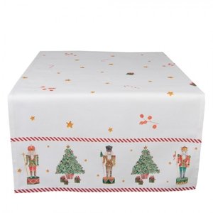 Bavlněný běhoun s louskáčky Happy Little Christmas – 50x140 cm