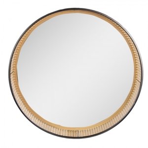 Nástěnné zrcadlo hnědé 60x10 cm – 60x10 cm
