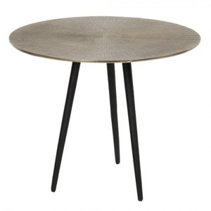 Kovový odkládací stolek ve zlato-černém provedení Coquilles – 41x35 cm