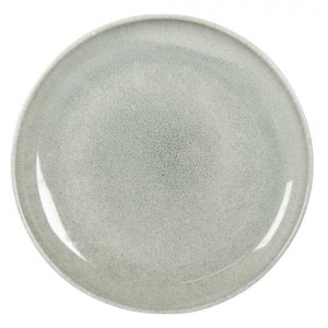 Zeleno-šedý keramický talíř Kasey – 28x3 cm