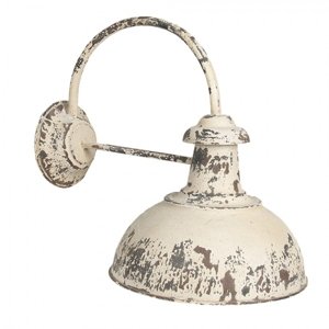 Krémová vintage nástěnná lampa s patinou Vaast – 47x30x40 cm