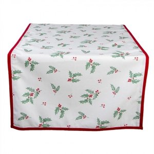 Běhoun na stůl Holly Christmas – 50x140 cm