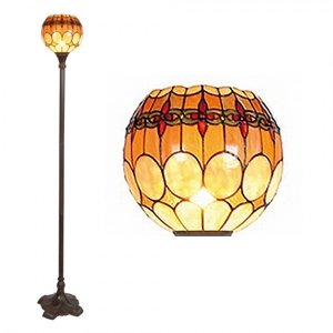 Stojací lampa Tiffany Ronald – 27x184 cm