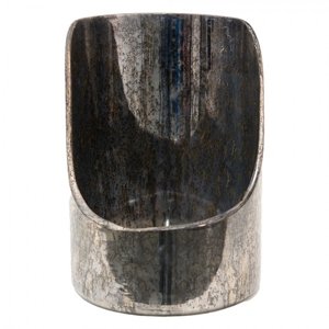 Skleněná čajová svíčka Houder Silver 18*24 cm – 18x24 cm