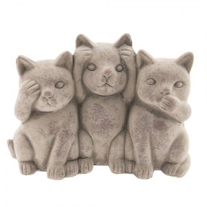 Dekorace sedící kočičky Cats – 22x10x16 cm