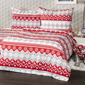 Top textil Bavlněné povlečení Red Nordic 140x220, 70x90cm