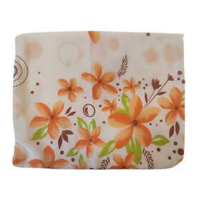 Top textil Povlak na polštářek Oranžové květiny 40x50 cm knoflík
