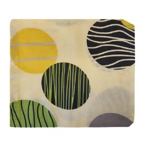 Top textil Povlak na polštářek Kruhy žluté 40x45 cm