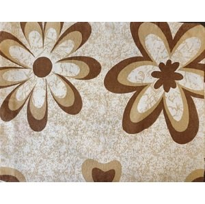 Top textil Povlak na polštářek Hnědé květy 40x50 cm kapsa