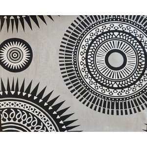 Top textil Povlak na polštářek Černá mandala 40x50 cm