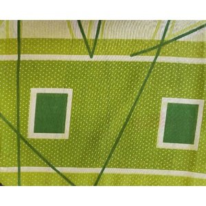 Top textil Povlak na polštářek Zelené pruhy 40x50 cm knoflík