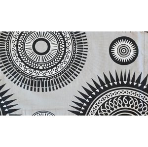 Top textil Povlak na polštářek Černá mandala 35x60 cm