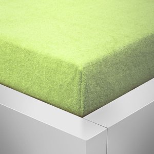 Top textil Prostěradlo froté do postýlky - 60x120cm zelená