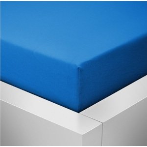 Top textil Prostěradlo Jersey Top 120x200 cm modrá royal