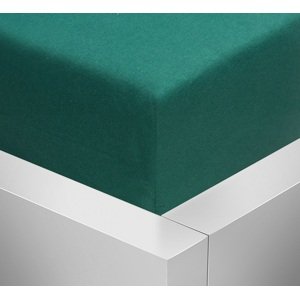 Top textil Prostěradlo Jersey Basic 140x200cm Barva: tmavě zelená