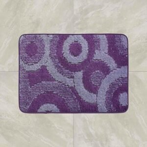 Top textil Koupelnová předložka Comfort 50x80cm - fialové kruhy