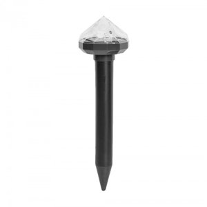 Solární odpuzovač / plašička krtků a hlodavců - LED lampa / ABS diamant